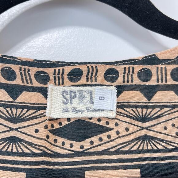 Spell & The Gypsy Collective Romper Tribal Thunderbird Feather Bohemian Size 6 - Picture 15 of 16